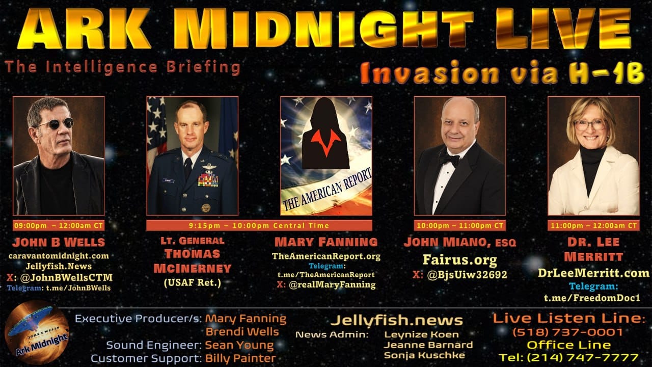 Ark Midnight - Episode 507 - The Intelligence Briefing / Invasion via H-1B