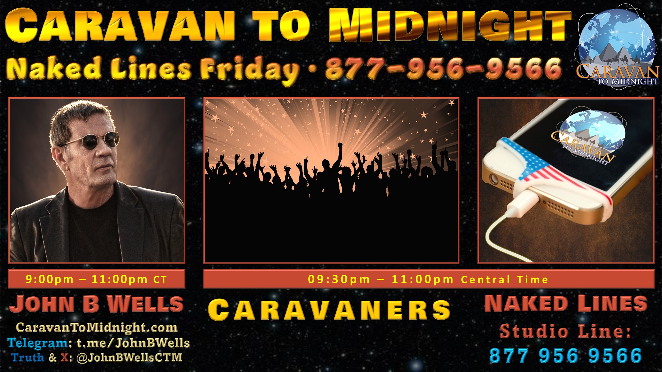Caravan to Midnight - Episode 2852 - Naked Lines Friday